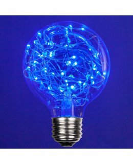 CL78452 E26 Base G80 Fairy Light BLUE LED Bulb 